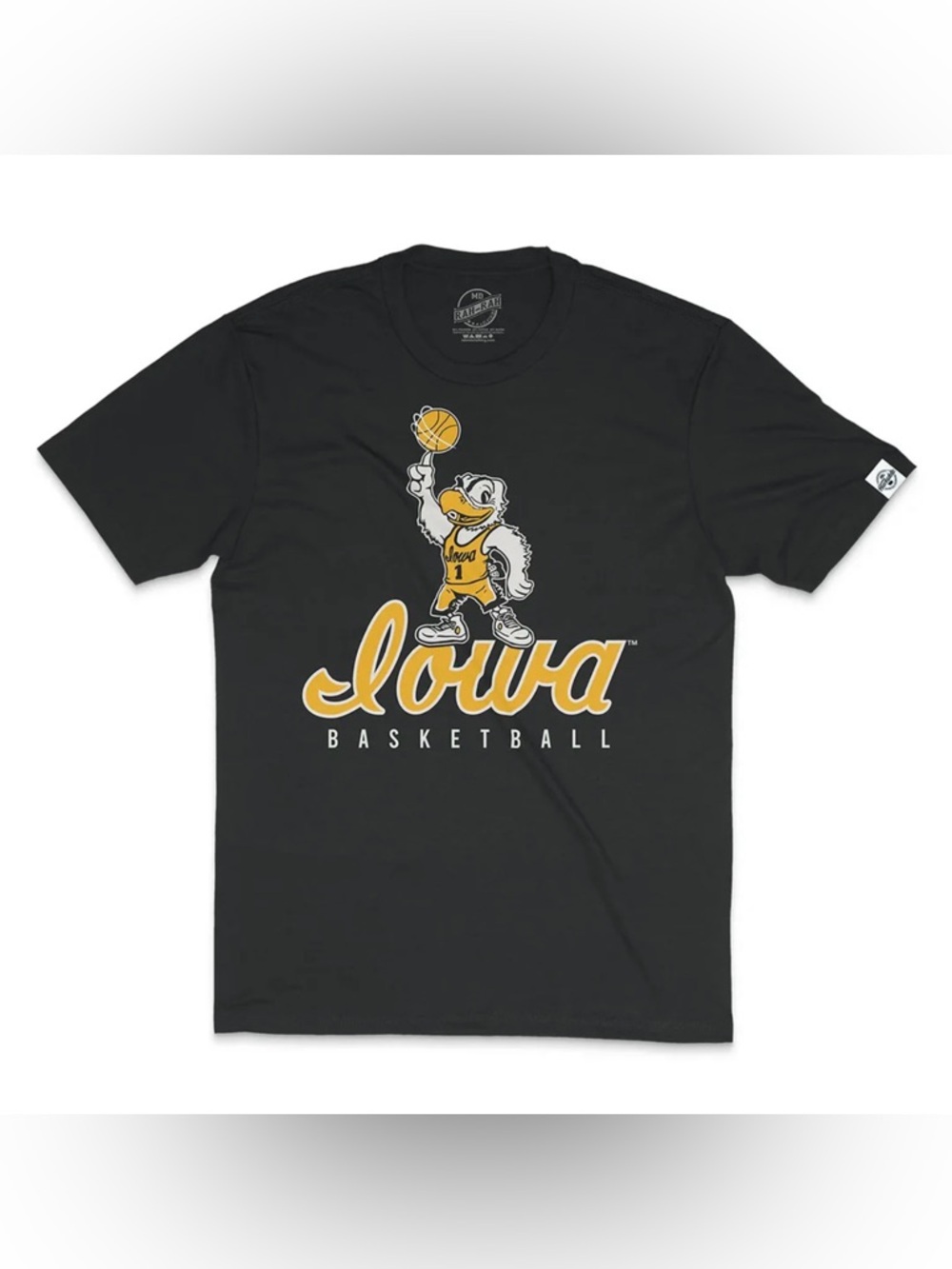 Iowa Hawkeye Black Heather Basketball TShirt 3x NWOT